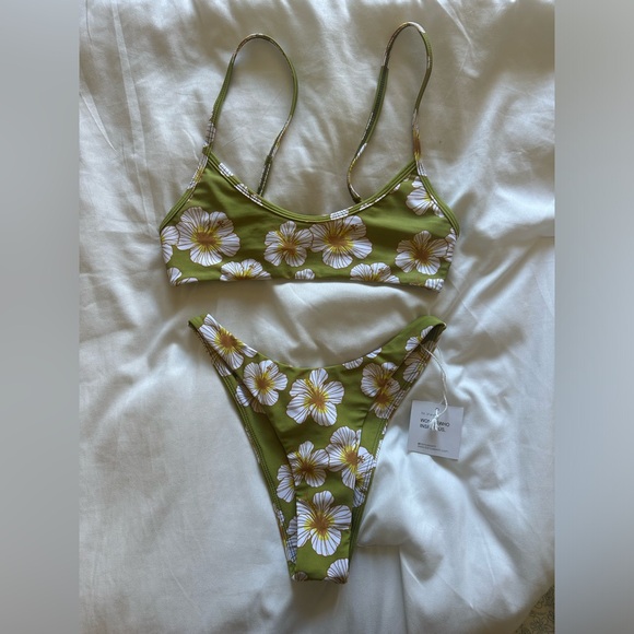 Benoa Swim Other - Benoa Swim Olive Green Floral Bikini Set